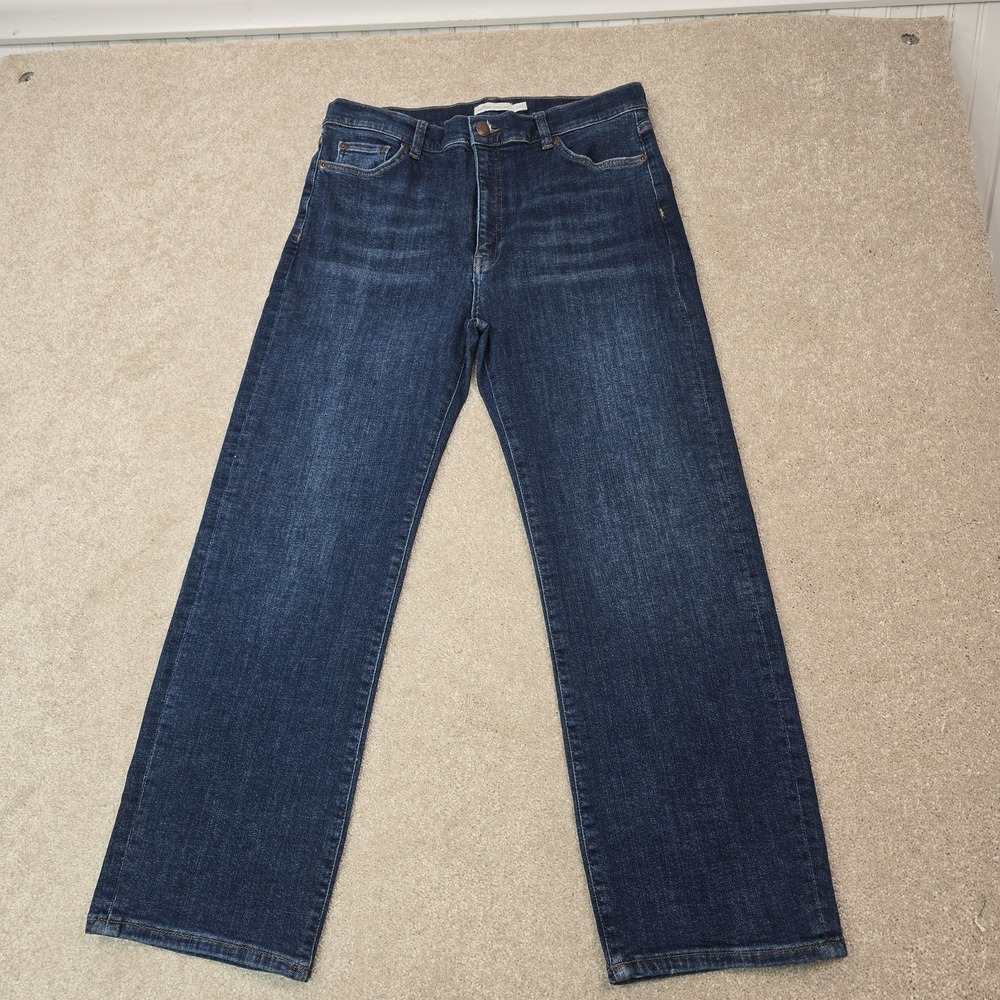 Peter Millar Jeans Womens 31W 26L Williams Straight Leg Crop NEW $160 - Picture 4 of 9